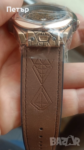 НОВ Мъжки кварцов часовник с кутия, снимка 9 - Мъжки - 52624802