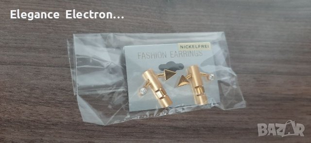 Дамски обеци Nickefrei. Златно покритие , снимка 4 - Обеци - 39822893