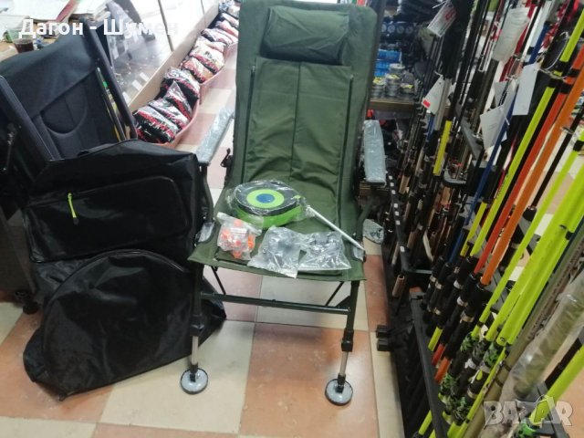 ПРОМО!!! Рибарски стол с чанта и прикачни, снимка 6 - Къмпинг мебели - 41003217