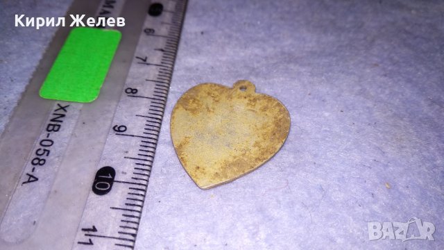 СТАРИНЕН ПОСРЕБРЕН МЕДАЛЬОН СЪРЧИЦЕ с ЧЕТИРИЛИСТНА ДЕТЕЛИНА КЪСМЕТЛИЙСКИ ЛЮБОВЕН РЕТРО ПЕНДАНТ 34282, снимка 5 - Антикварни и старинни предмети - 39061928