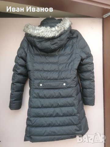 дълго пухено яке Tommy Hilfiger Tyra Down Coat, Black  размер М-Л, снимка 6 - Якета - 38752032