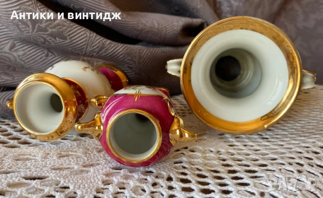 Винтидж френски вази Limoges , снимка 5 - Вази - 50936872