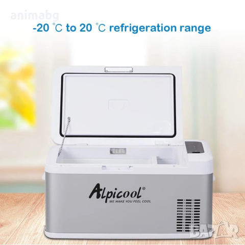 ANIMABG Преносим мини автомобилен хладилник, DC 12V/24V, 25 литра, снимка 8 - Хладилници - 42569560