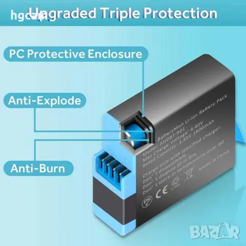 Батерии за Екшън Камери - GoPro | Insta | DJI | SJCAM | Xiaomi | EKEN, снимка 5 - Батерии, зарядни - 49378104