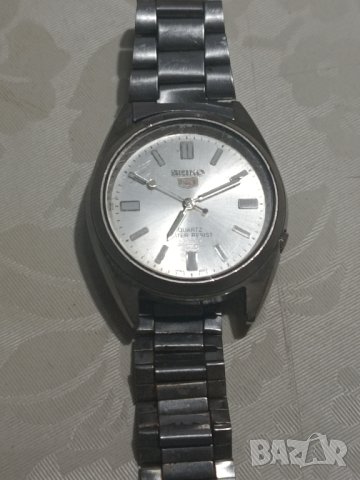 Часовник Seiko 5 quartz water resist, снимка 10 - Мъжки - 42669765