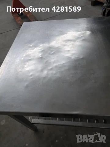 Работна маса изцяло от неръждаема стомана, снимка 4 - Други машини и части - 53656413