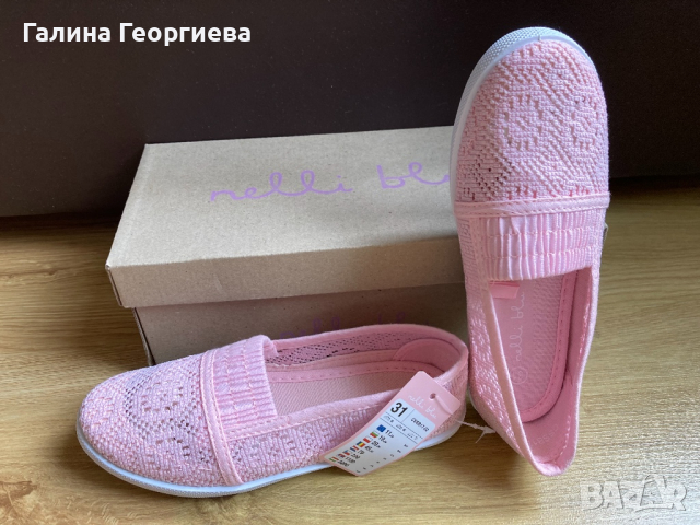 Чисто нови розови Кецове Nelli Blu за момиче 31 номер