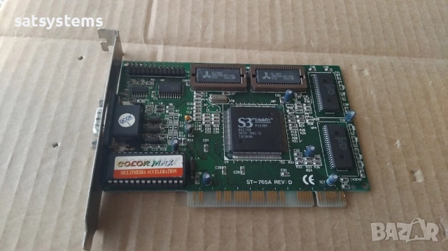 Видео карта S3 Trio64V+ Color Max ST-765A 2MB PCI, снимка 5 - Видеокарти - 45235629