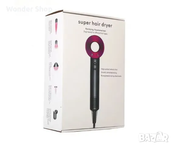 НОВА ЦЕНА 49.90лвСешоар Super Hair Dryer с йонизираща функция, снимка 2 - Сешоари - 48195050
