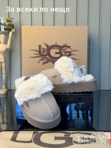 UGG Дамски Пухкави Чехли С Платформа И Пух - Различни Цветове Код SK2164, снимка 4 - Чехли - 56171213