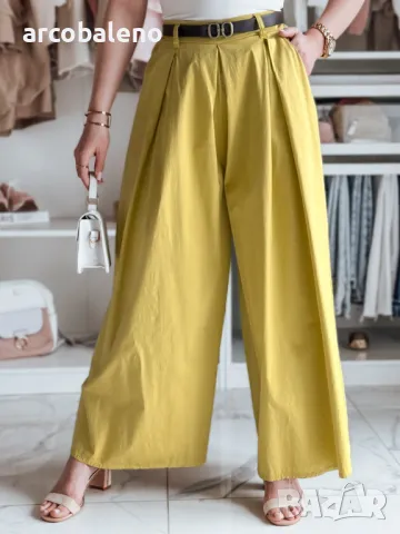 Дамска пола-панталон с колан FLOWES, 3цвята , снимка 8 - Панталони - 49611726