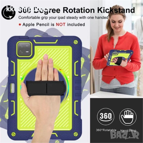 Xiaomi Pad 6 / Pad 6 Pro Kickstand Удароустойчив Калъф и Протектор, снимка 10 - Калъфи, кейсове - 53261663