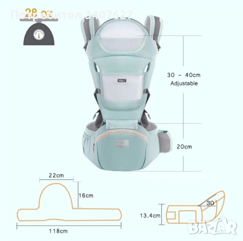 Кенгуру за бебе, 0-36 м, снимка 4 - Кенгура и ранички - 52394102