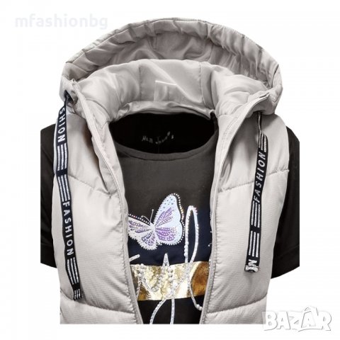 Дамски, Дълги елеци с качулка, вече до 5XL, снимка 8 - Елеци - 34960477