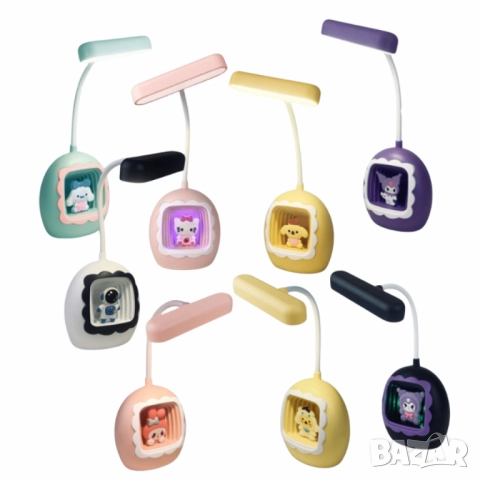 Детска LED настолна лампа с фигурки – забавна светлина за мечтатели, снимка 7 - Други - 52041931