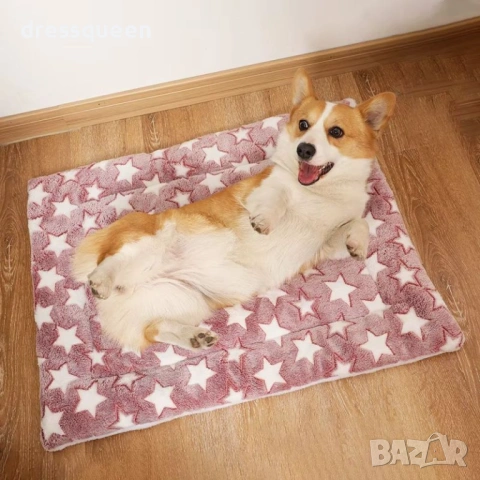 4728 Пухкава плюшена постелка за малки и средни породи, снимка 5 - За кучета - 53778715