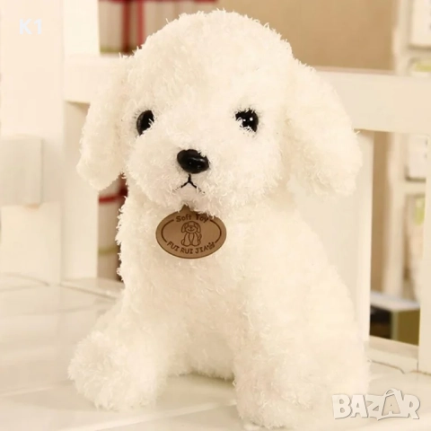 Плюшена играчка Реалистично Кученце Той Пудел 25см Toy Poodle плюшени играчки, снимка 5 - Плюшени играчки - 52594819