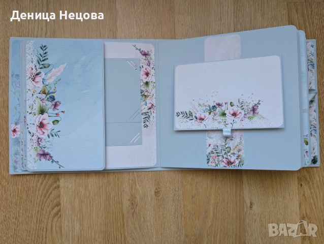 Ръчно изработен семеен албум за снимки, подарък за жена, подарък за Осми март, снимка 5 - Подаръци за жени - 53429236