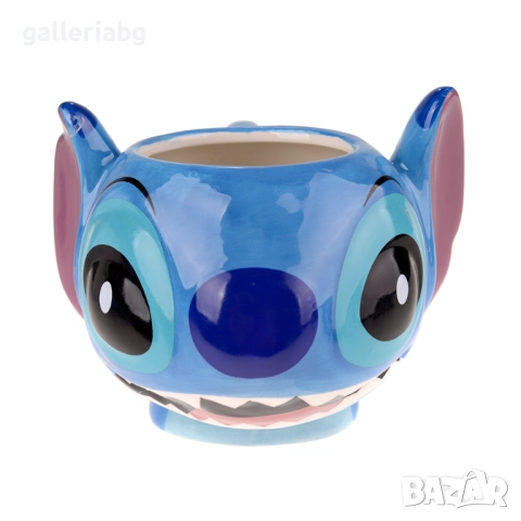 Керамична 3D чаша Stitch глава – Lilo & Stitch, 200 мл