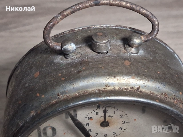 Стар Будилник Настолен Часовник Родина, снимка 5 - Антикварни и старинни предмети - 53817359