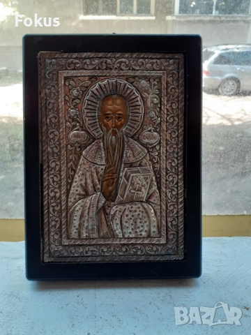 Голяма сребърна икона със сертификат 950, снимка 3 - Антикварни и старинни предмети - 51498276