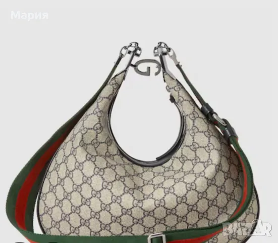 Елегантна Гучи/Gucci „Attache-Аташе” чанта с 2 дръжки, снимка 2 - Чанти - 49899449