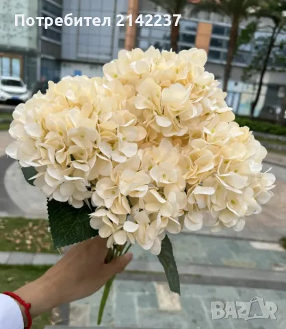 Изкуствени цветя ХОРТЕНЗИИ в различни цветове, снимка 6 - Изкуствени цветя - 47466790