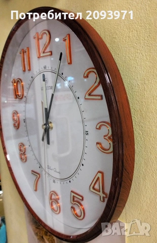 светещ (фосфоресциращ )стенен часовник, снимка 2 - Стенни часовници - 53380347