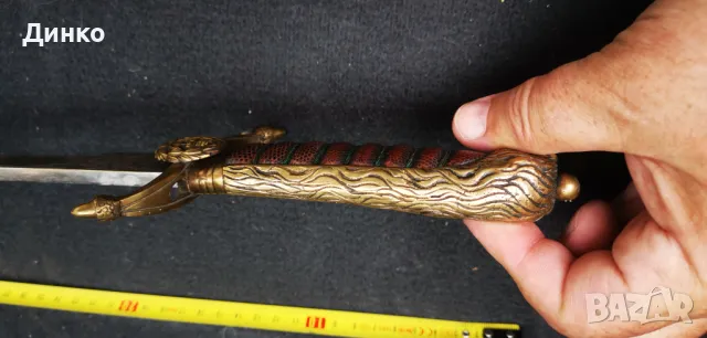 Британски корски кортик, сабя от ПСВ, снимка 7 - Антикварни и старинни предмети - 50329876