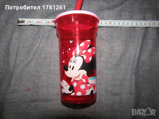 Детска чаша - розова, Minnie mouse, снимка 2 - Други - 40248629