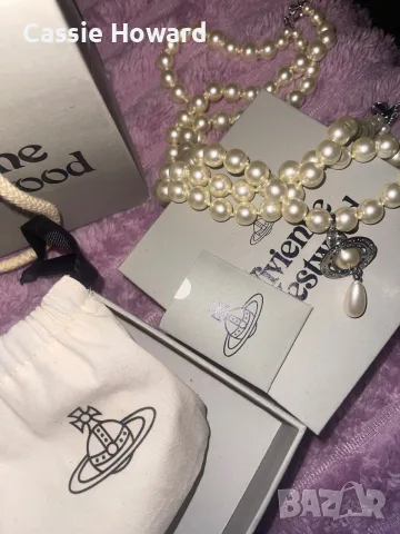Перлено Колие Vivienne Westwood, снимка 2 - Бижутерийни комплекти - 56183173