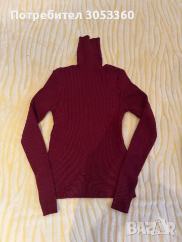 Дамски пуловер с яка, снимка 5 - Блузи с дълъг ръкав и пуловери - 53809061