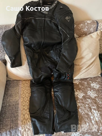 Дамски кожен цял мото екип