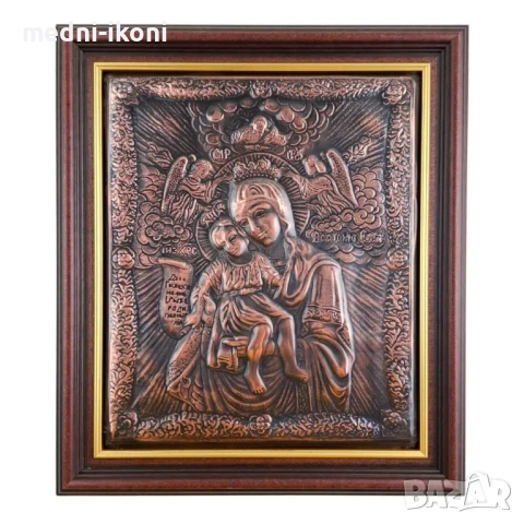 ИКОНА ГОЛЯМА В РАМКА БОГОРОДИЦА ДОСТОЙНО ЕСТЪ