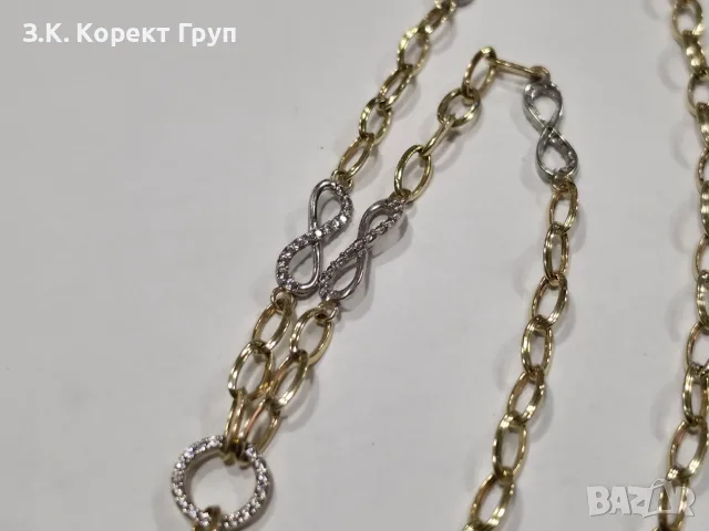Дамски златен синджир 14К 585 / 10,10 гр., снимка 6 - Колиета, медальони, синджири - 55794697