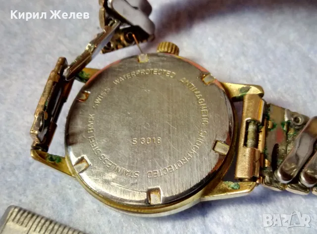R.Jobin 17 JEWELS INCABLOC Стар ПОЗЛАТЕН ШВЕЙЦАРСКИ РЪЧЕН ЧАСОВНИК РАБОТЕЩ с ПОЗЛАТЕНА ВЕРИЖКА 49567, снимка 10 - Антикварни и старинни предмети - 48442556
