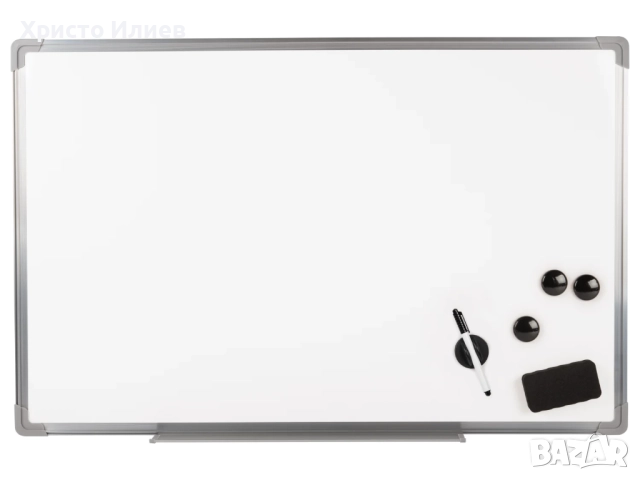 Магнитна бяла дъска с маркер и магнити комплект, снимка 2 - Други - 52233573