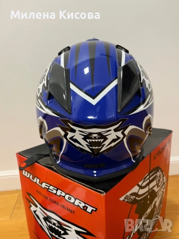 Детска мотокрос каска WULFSPORT - S, снимка 3 - Спортна екипировка - 53002462