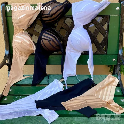 Love and bra S,M,L,XL италианска черна,тъмнобежова безшевна бразилка с ниска талия лазерно бельо , снимка 6 - Бельо - 9460722