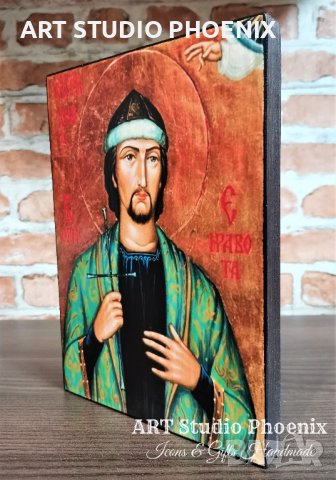 Икона на Свети Боян Енравота ikona sveti boian enravota, снимка 3 - Икони - 32356580