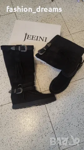 Чисто нови! Ботуши от естествен велур, снимка 2 - Дамски ботуши - 48203589