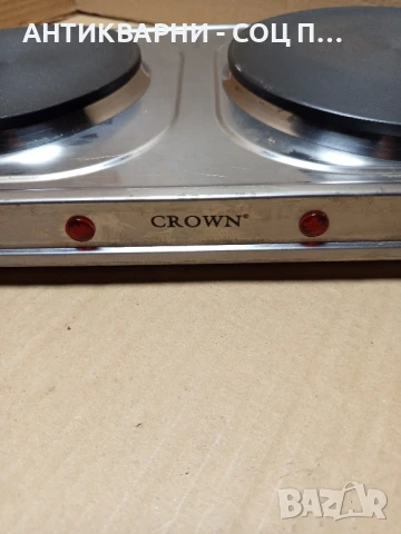 Стар Чисто Нов Двоен Електрически Котлон CROWN., снимка 3 - Антикварни и старинни предмети - 51379619