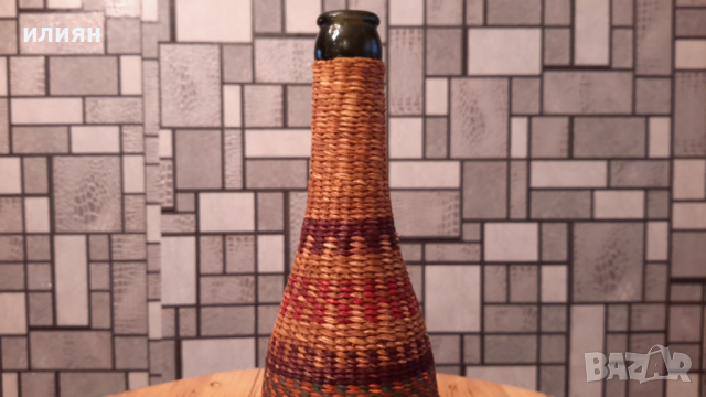 Старо плетено шише , снимка 3 - Антикварни и старинни предмети - 36310935
