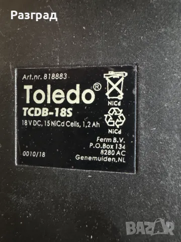 Акумулаторен винтоверт  Toledo TCD-18S  18V, снимка 12 - Винтоверти - 47714057