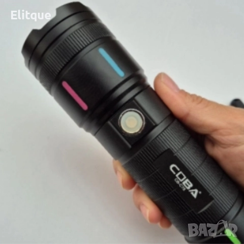 Мощен LED фенер COBA TG – 2000 м обхват, USB Type-C зареждане, Power Bank функция, снимка 6 - Друга електроника - 52819997