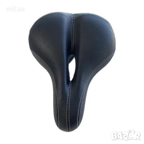 Универсална седалка за велосипед с отвор, Анатомична, Омекотена, Черна, снимка 2 - Аксесоари за велосипеди - 47540110