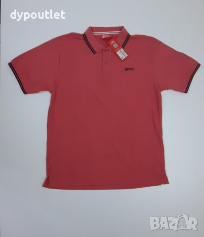 Slazenger Tipped Polo - Мъжка тениска с яка, размер XL.