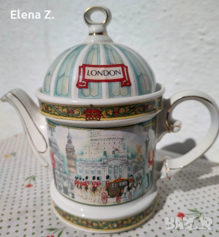 Винтидж чайник Sadler тематика Лондон, снимка 2 - Аксесоари за кухня - 53808188