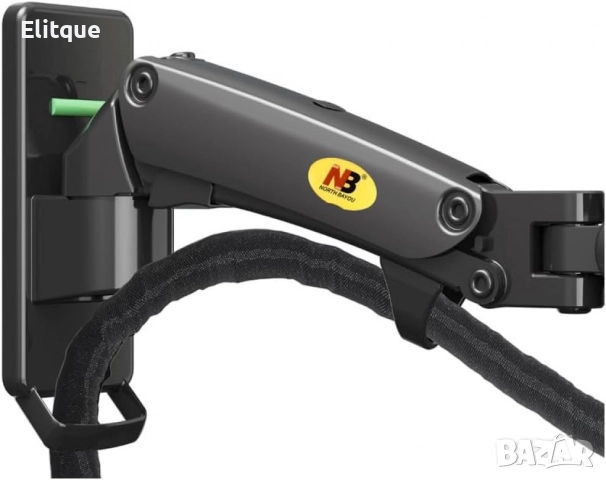 Ергономична гъвкава стойка за стена с едно удължение за монитори и телевизори (17"-27"), NB F120, снимка 4 - Други стоки за дома - 52716355