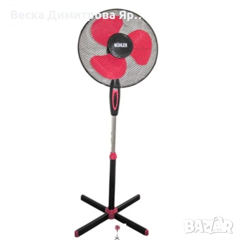 Вентилатор на стойка 16''Muhler, 40W, снимка 3 - Вентилатори - 50464192